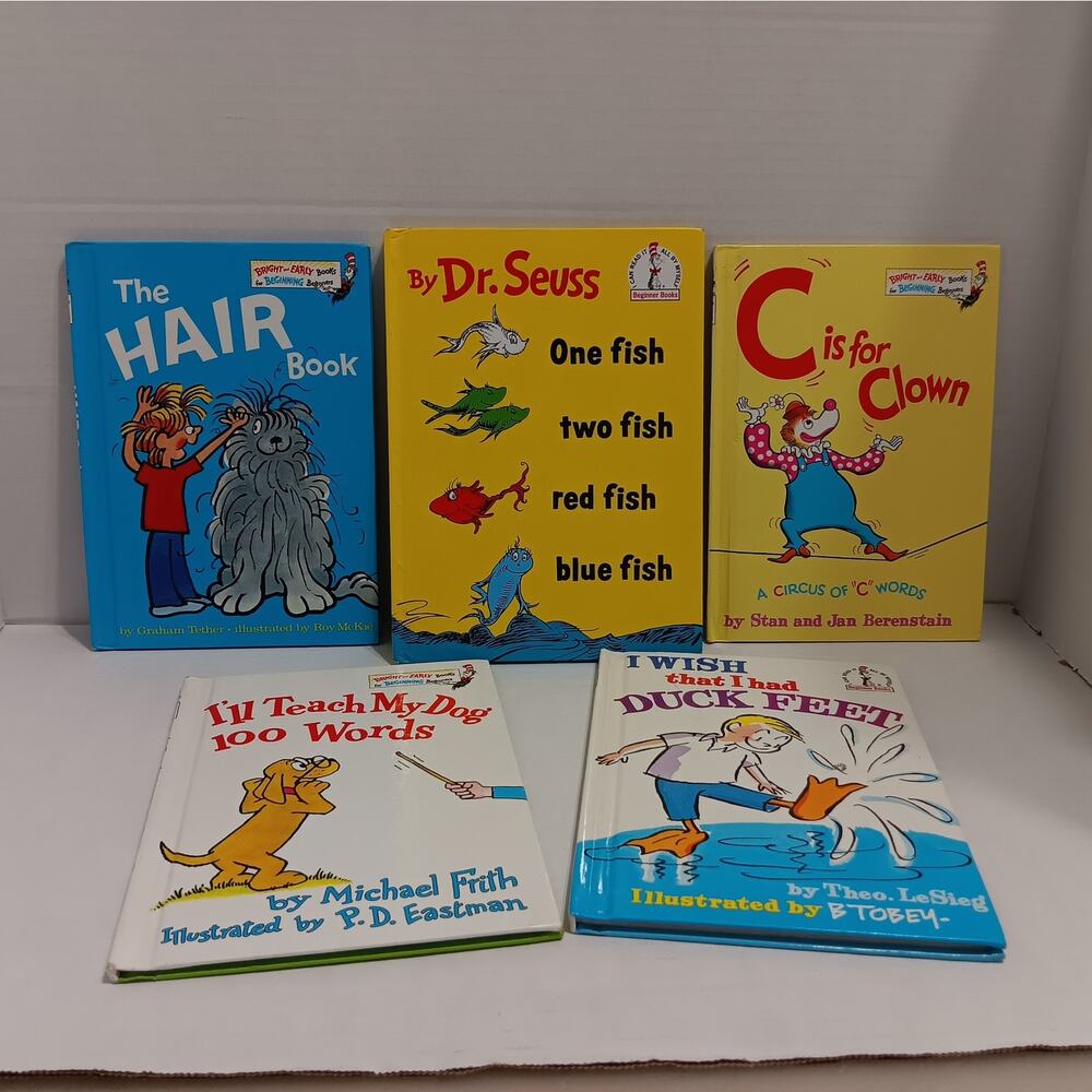 Bright and Early Books for Beginning Beginners Lot of 5 Books Children Kid Books